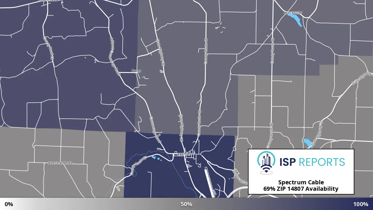 14807, NY map of internet availability
