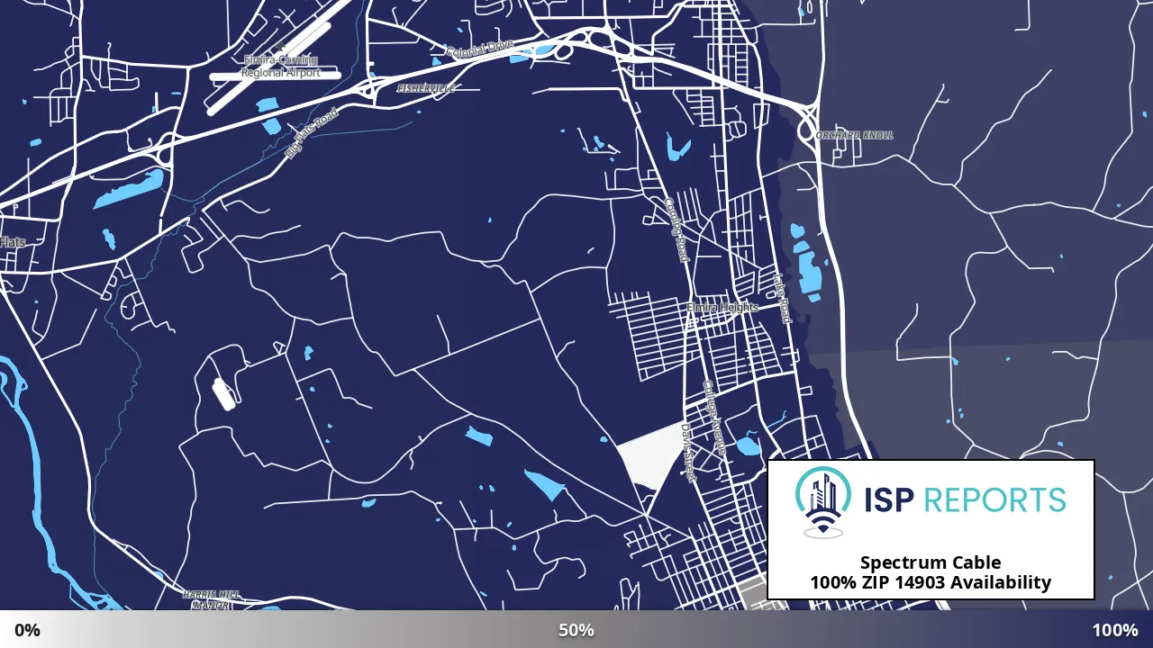 14903, NY map of internet availability