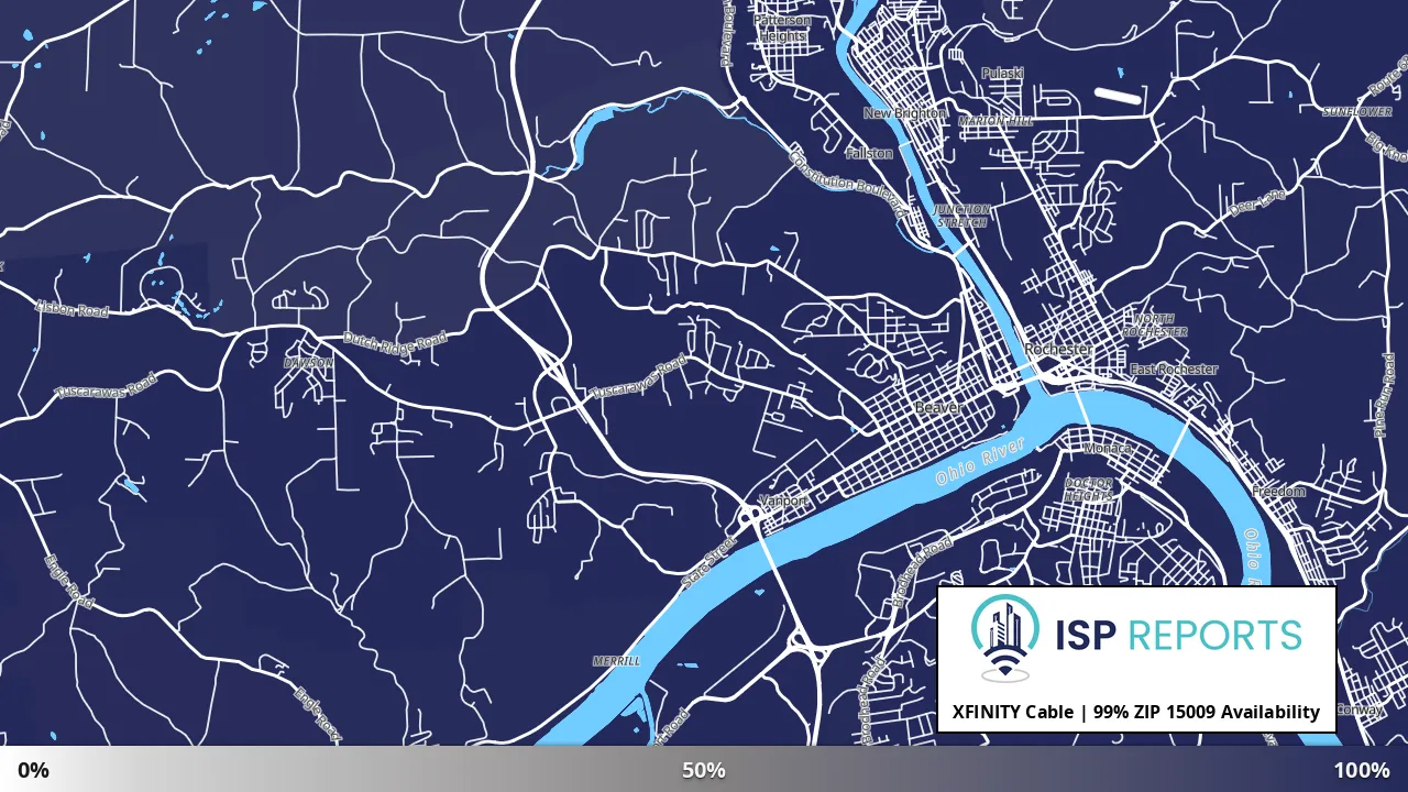 15009, PA map of internet availability