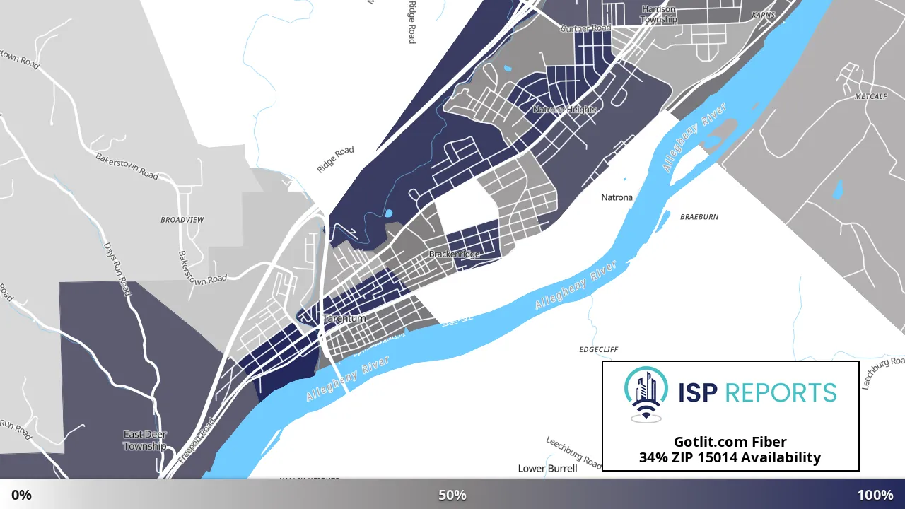 15014, PA map of internet availability