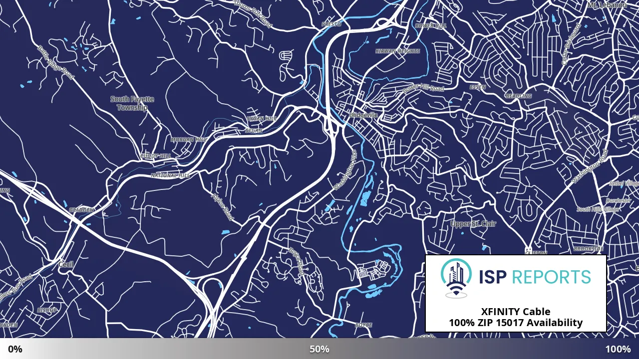 15017, PA map of internet availability
