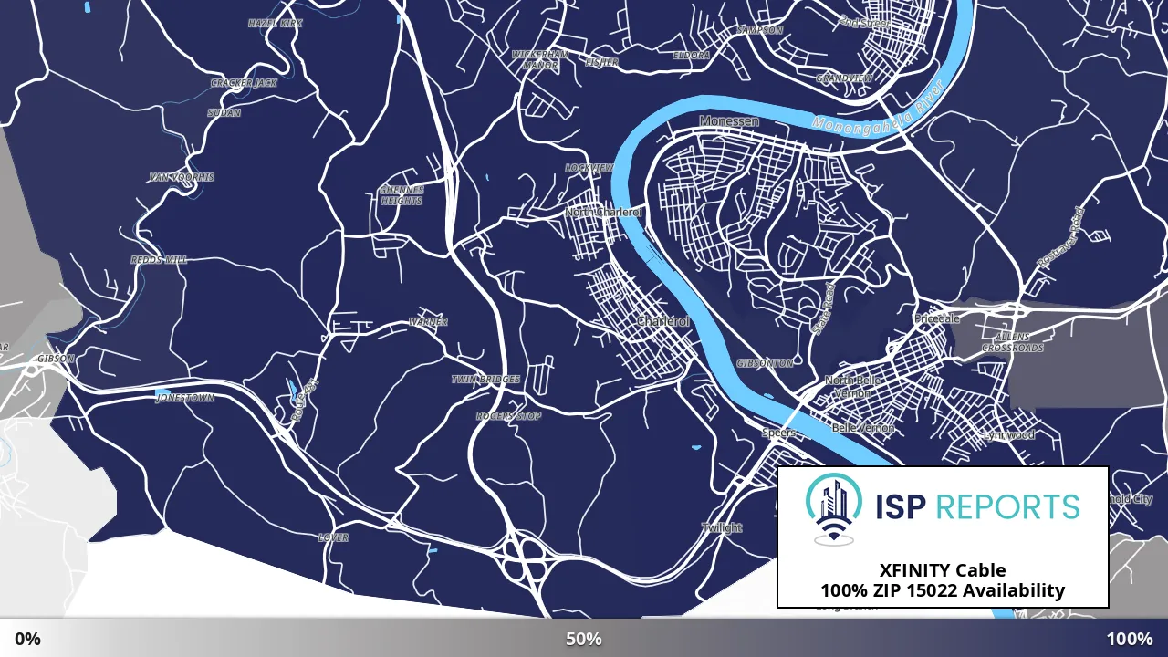 15022, PA map of internet availability