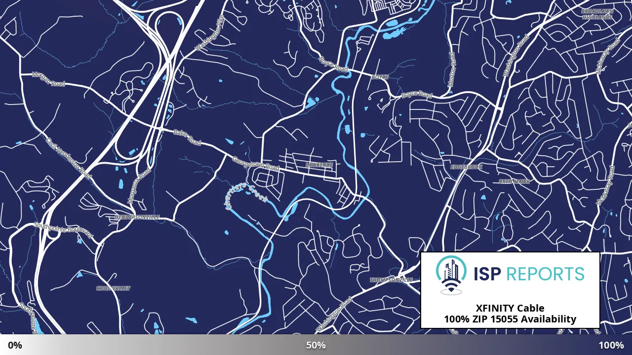 15055, PA map of internet availability
