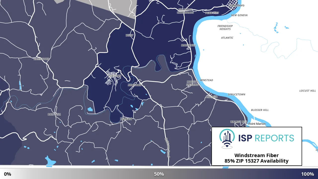 15327, PA map of internet availability
