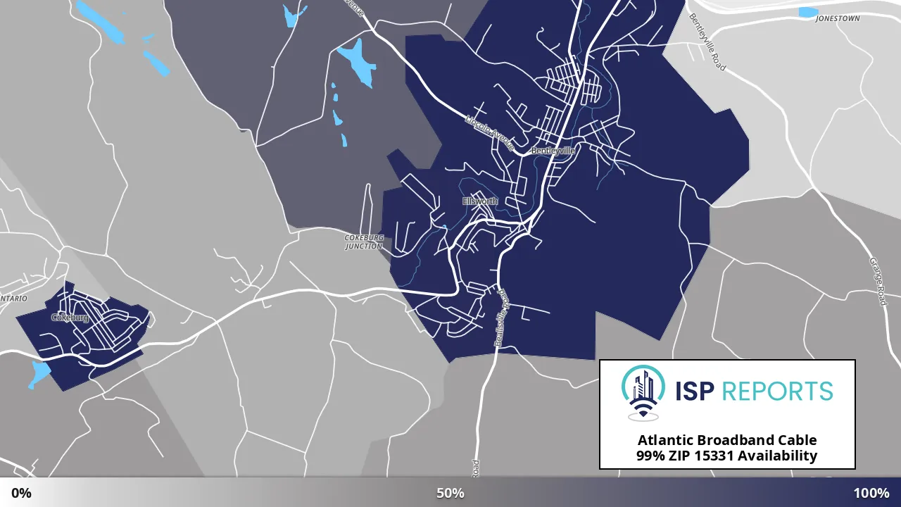 15331, PA map of internet availability