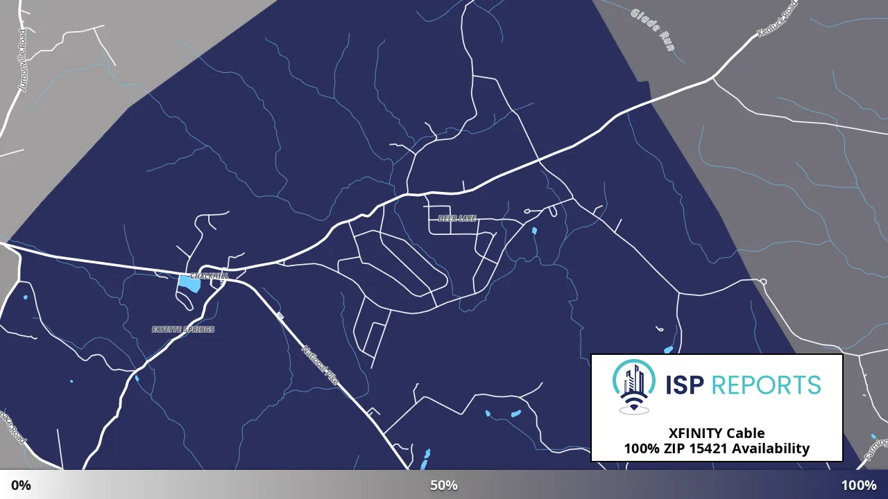 15421, PA map of internet availability