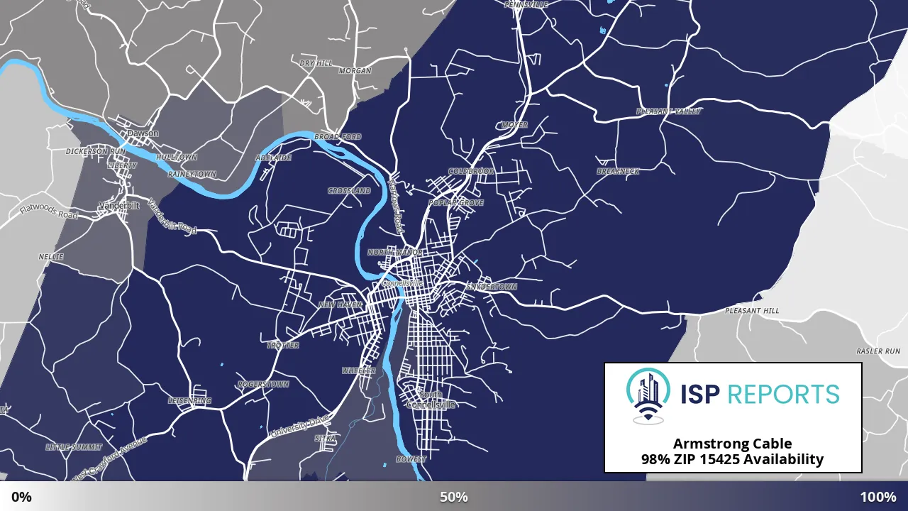 15425, PA map of internet availability