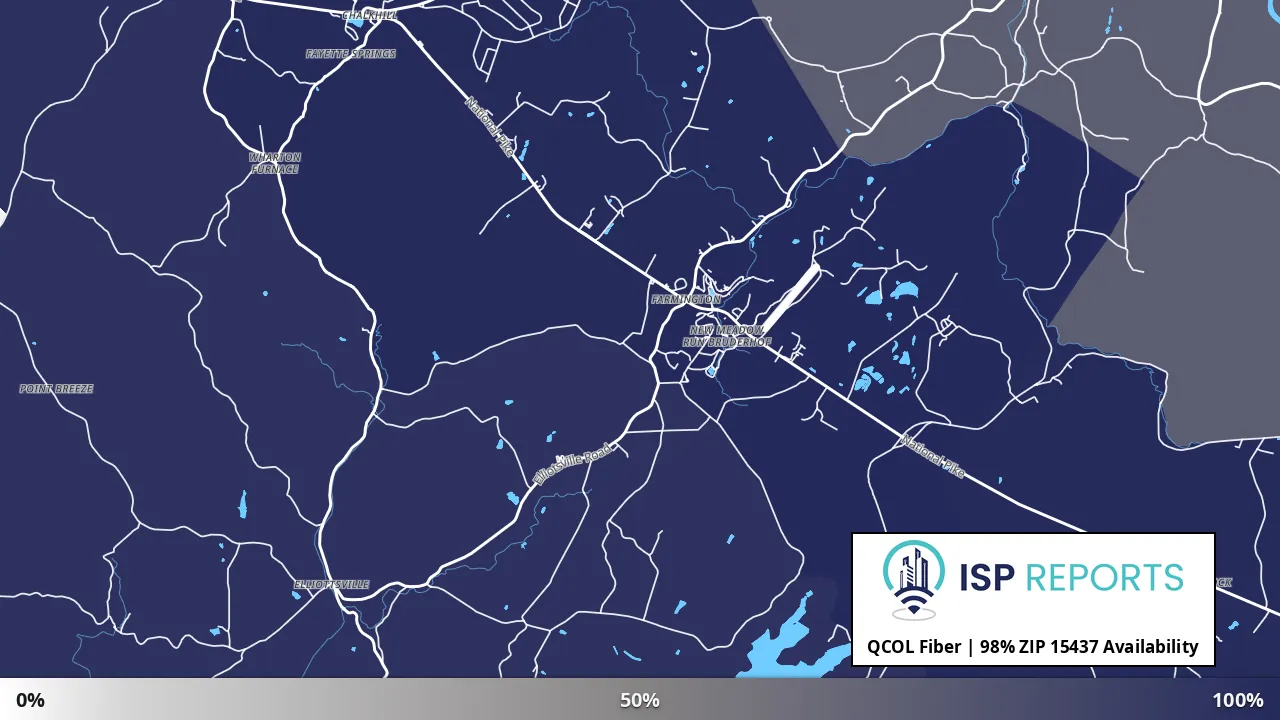 15437, PA map of internet availability