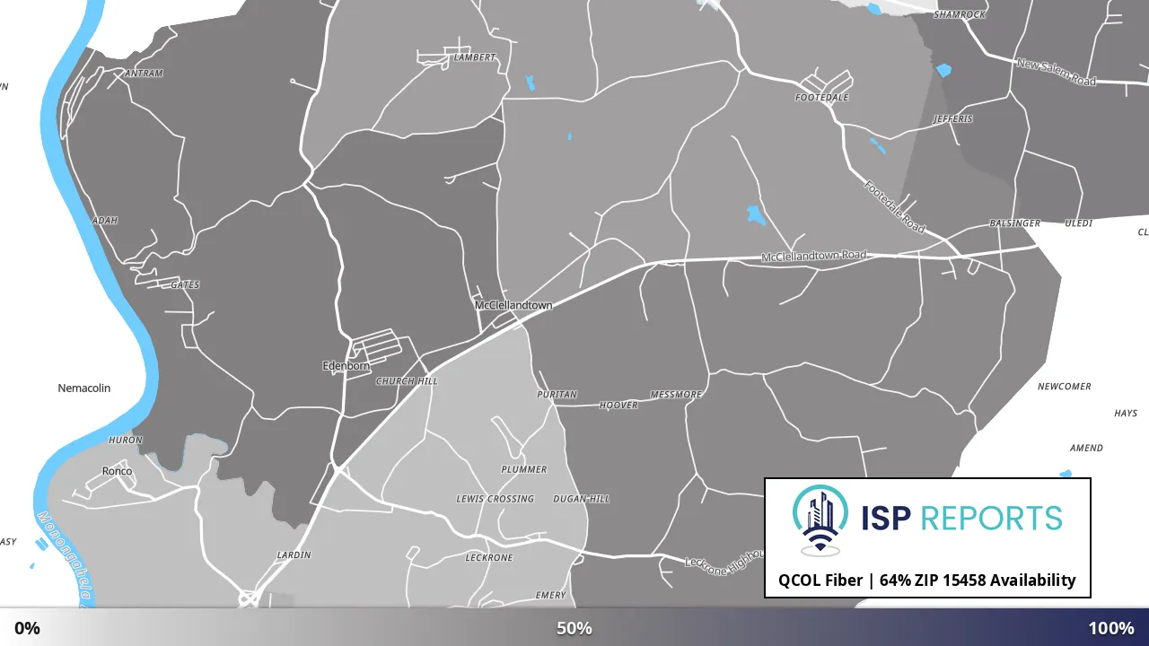 15458, PA map of internet availability