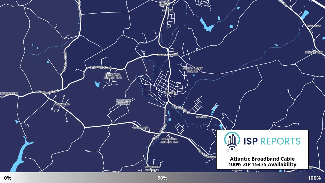 15475, PA map of internet availability