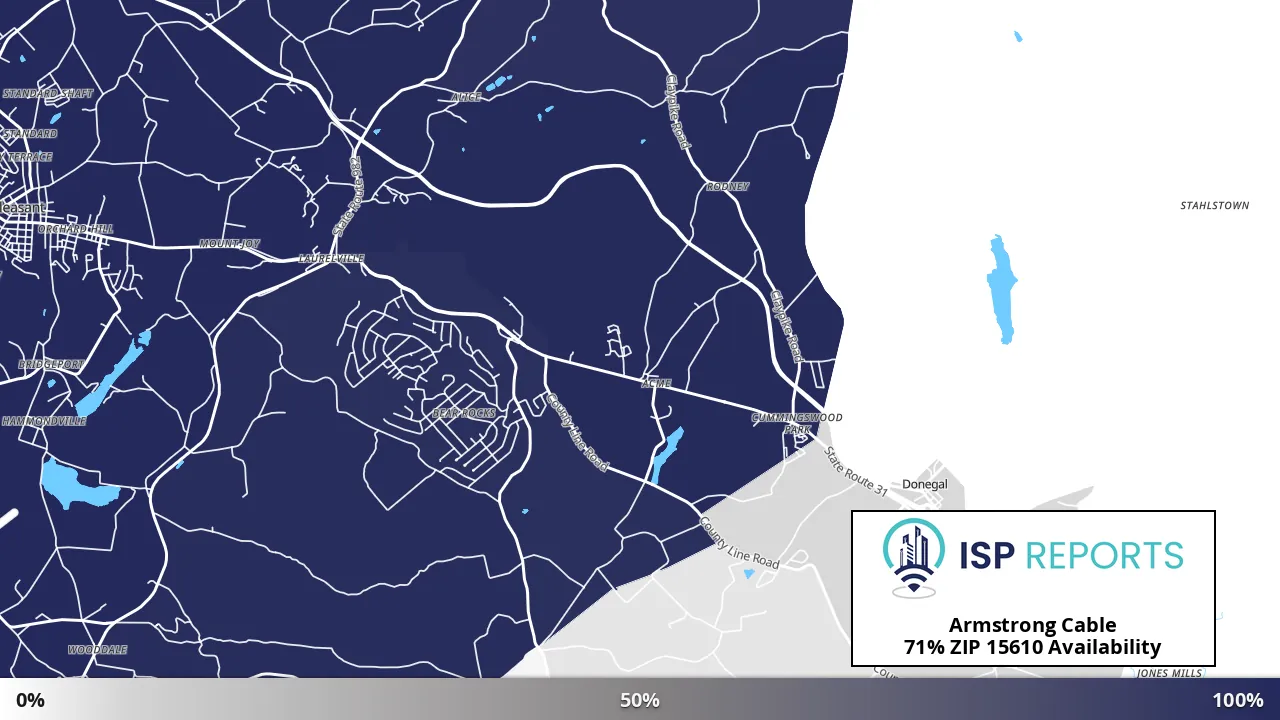 15610, PA map of internet availability