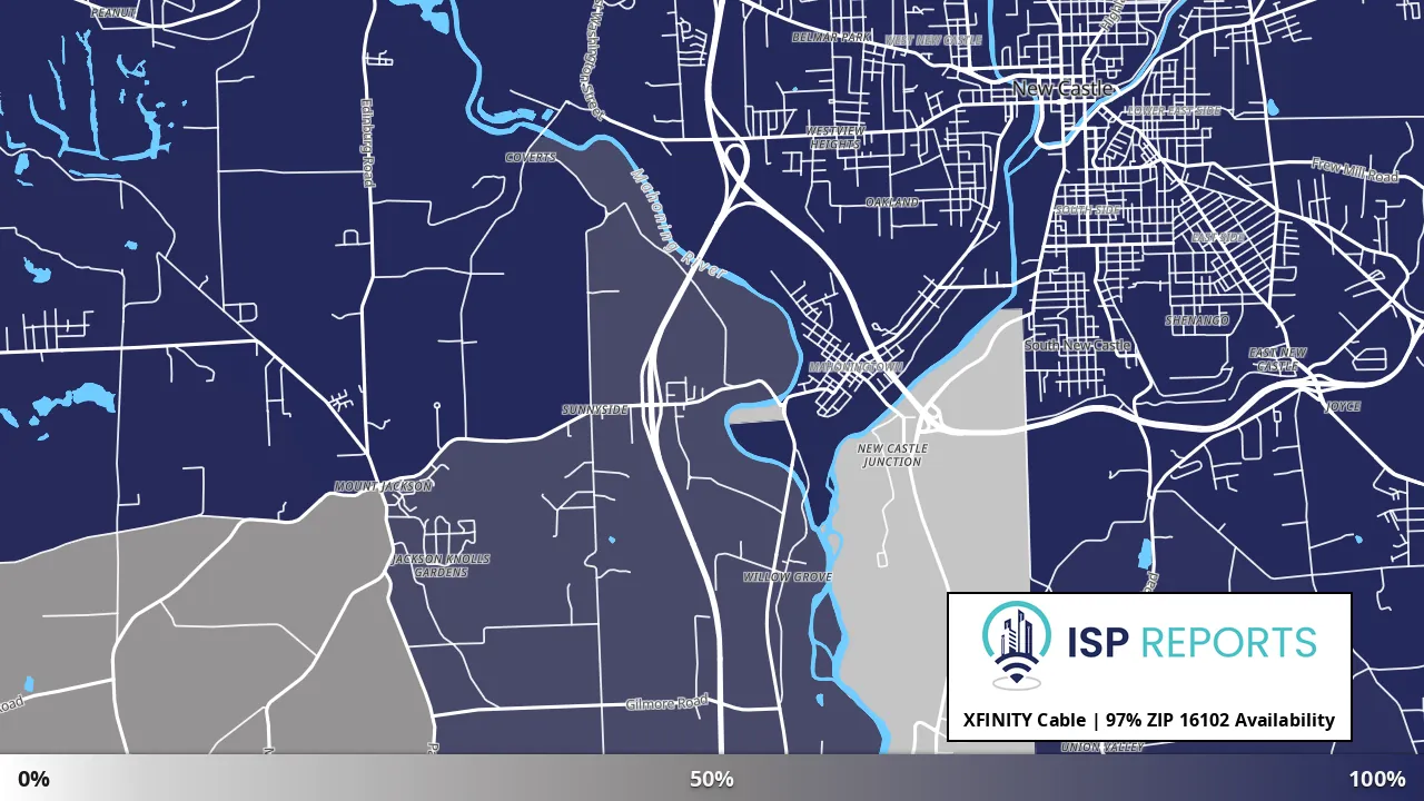 16102, PA map of internet availability