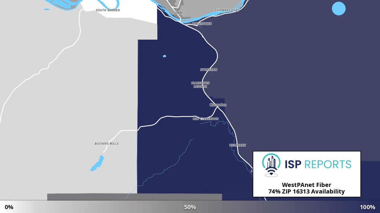 16313, PA map of internet availability