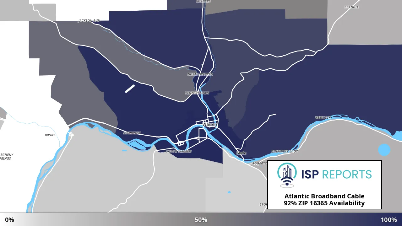 16365, PA map of internet availability