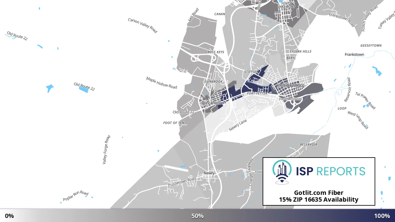 16635, PA map of internet availability