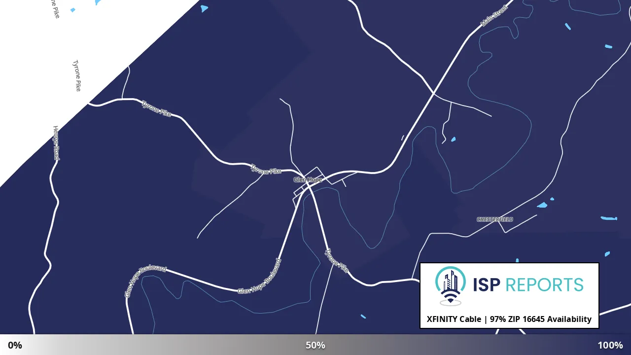 16645, PA map of internet availability