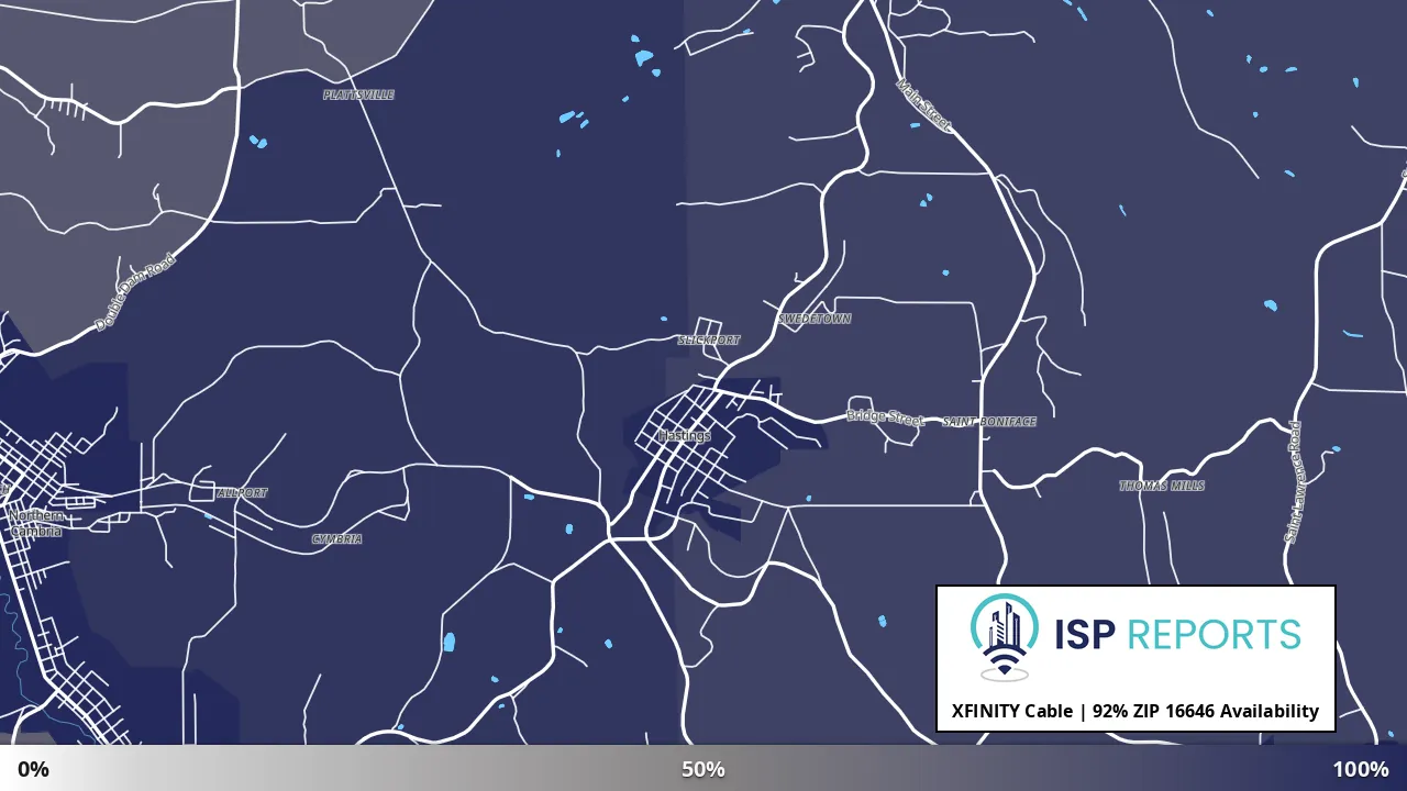 16646, PA map of internet availability