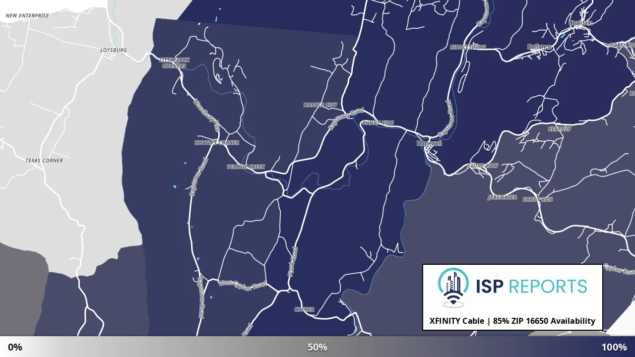 16650, PA map of internet availability