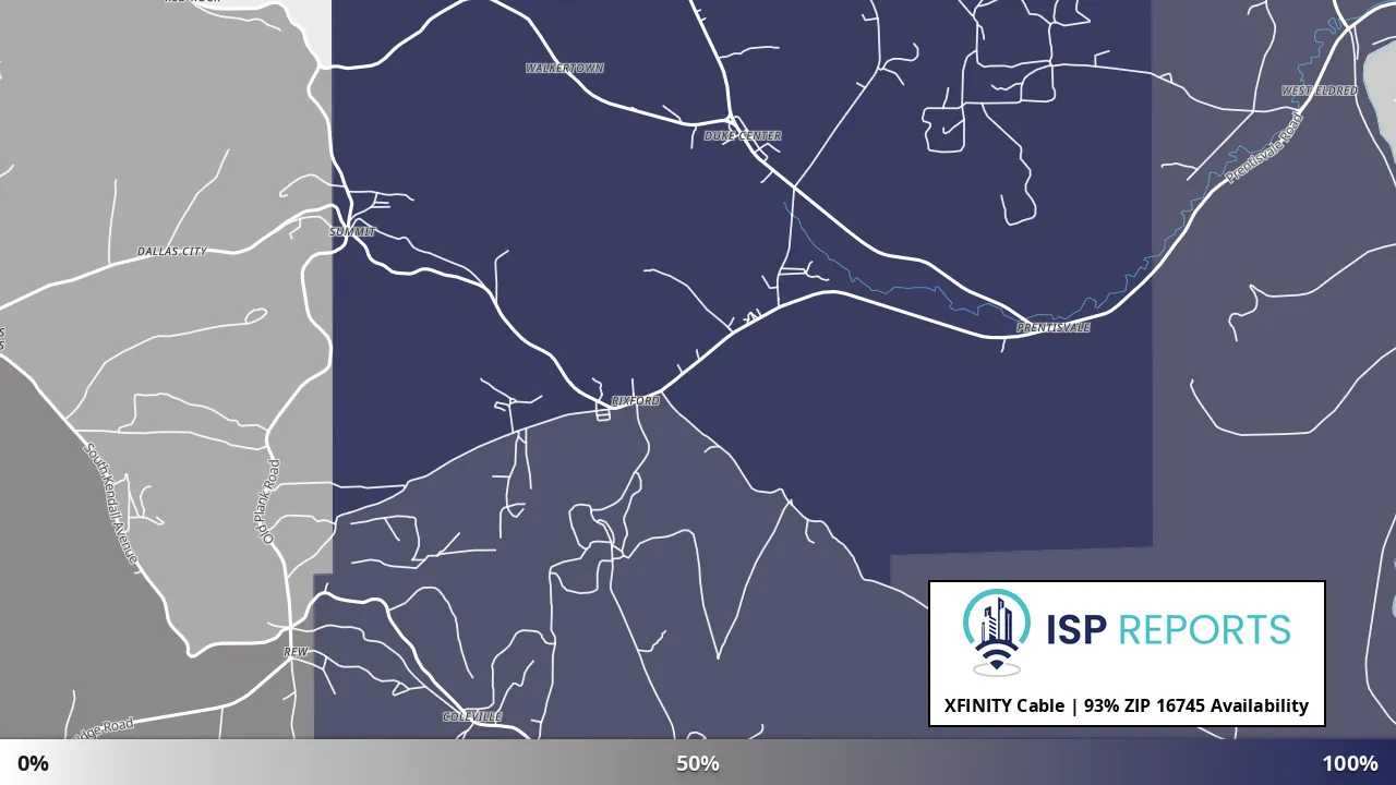 16745, PA map of internet availability