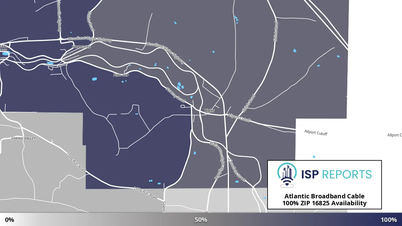 16825, PA map of internet availability