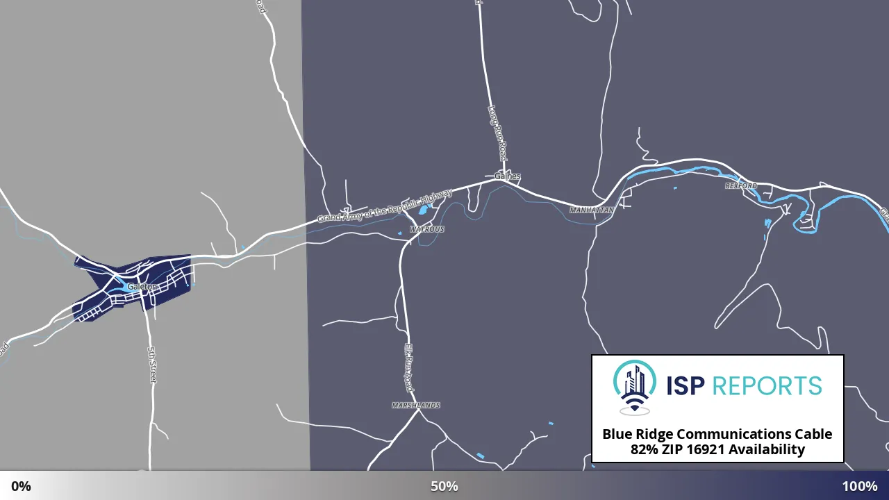 16921, PA map of internet availability