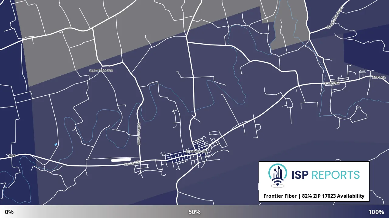 17023, PA map of internet availability
