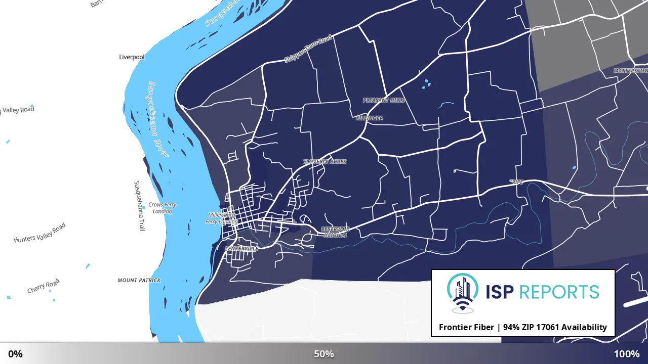 17061, PA map of internet availability