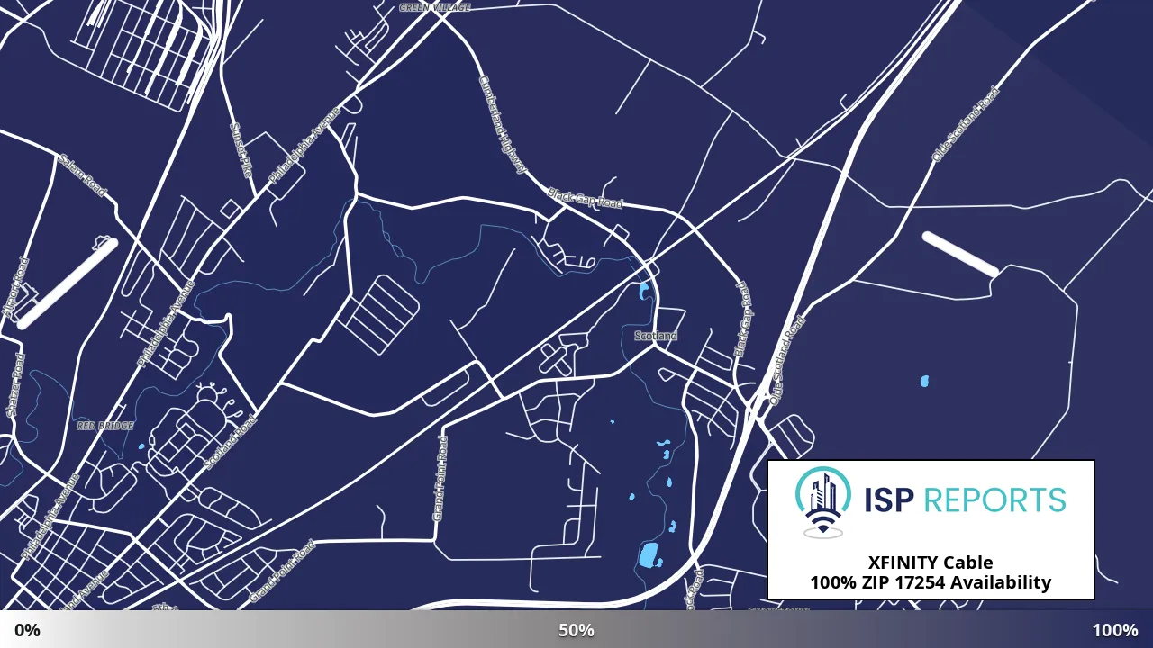 17254, PA map of internet availability