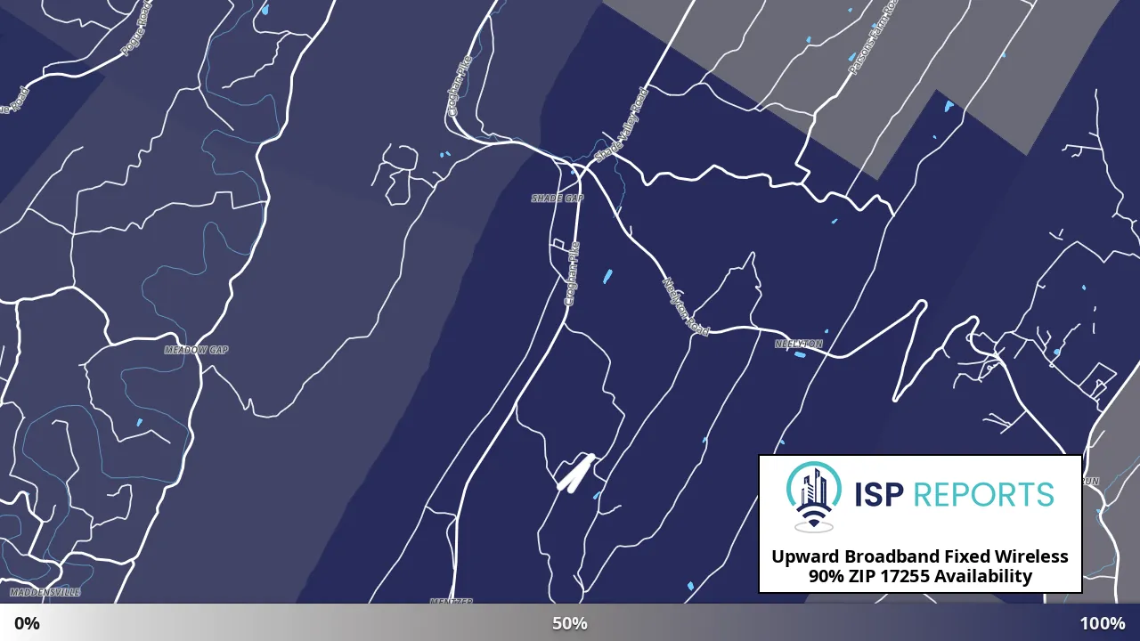 17255, PA map of internet availability