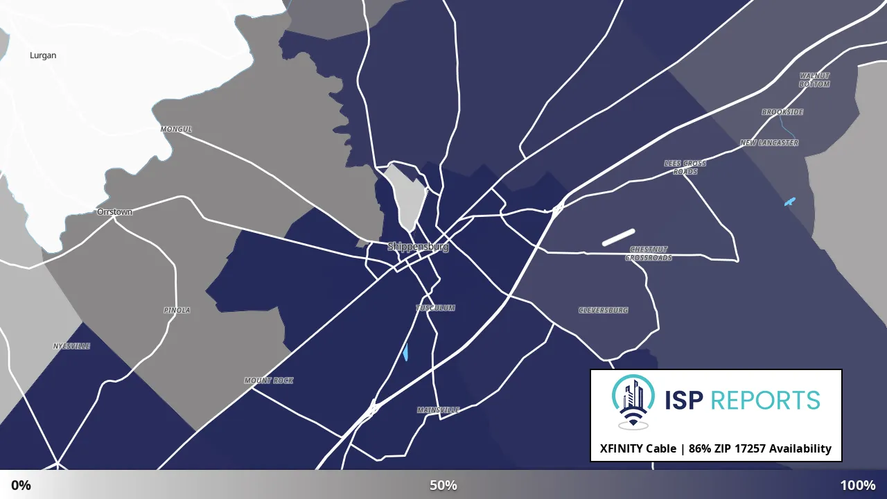 17257, PA map of internet availability