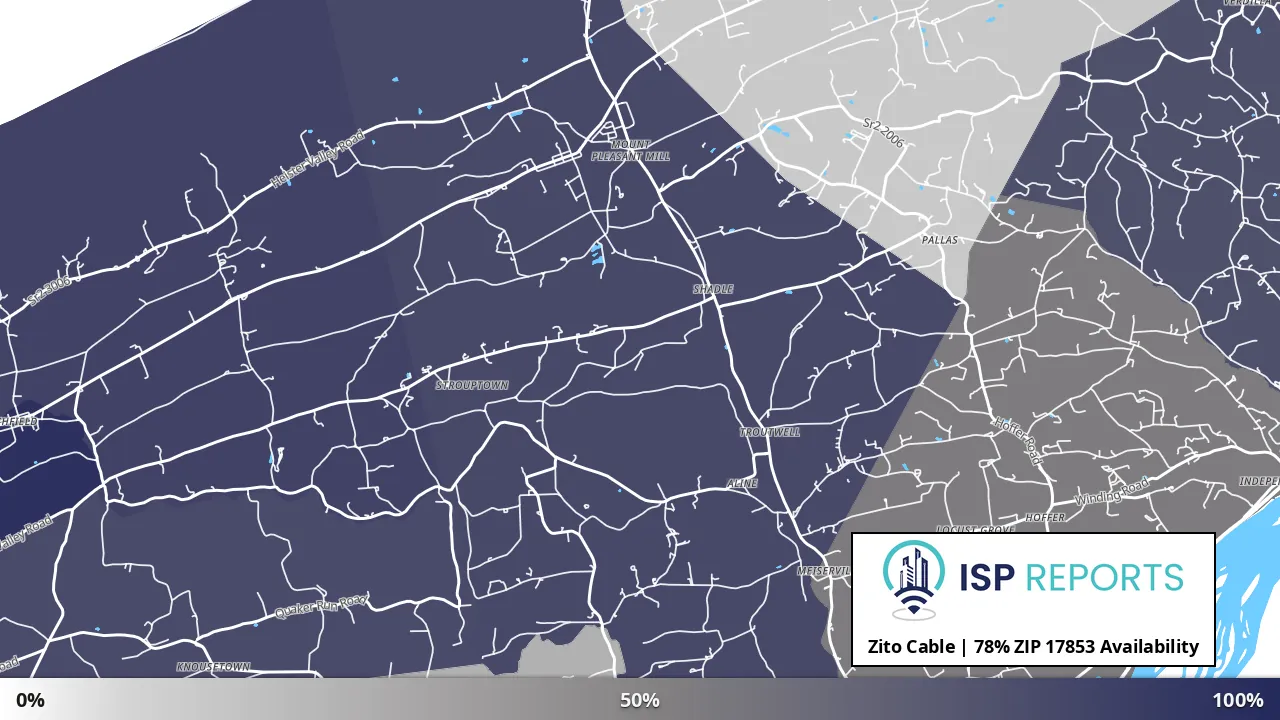 17853, PA map of internet availability
