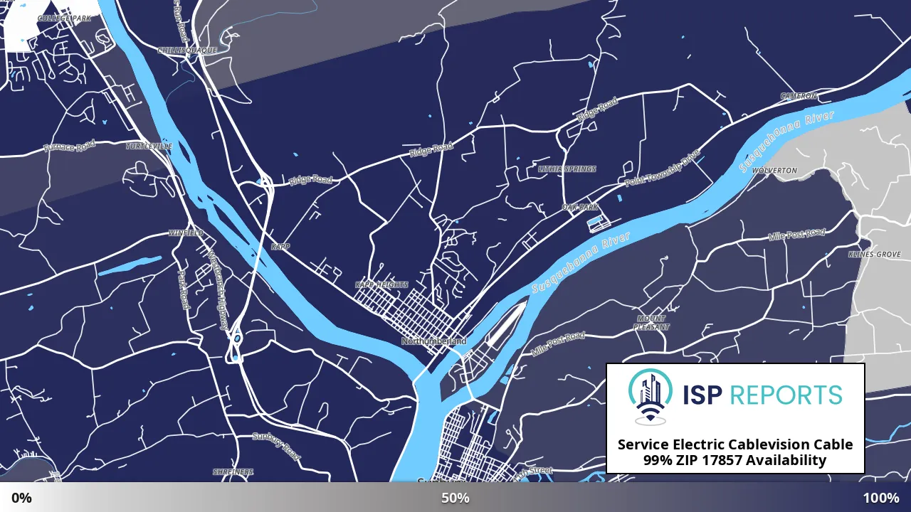 17857, PA map of internet availability