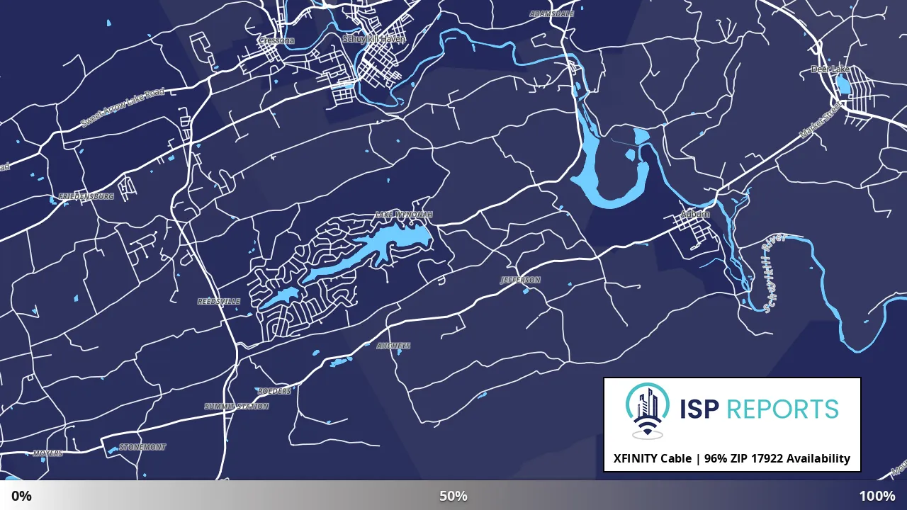 17922, PA map of internet availability