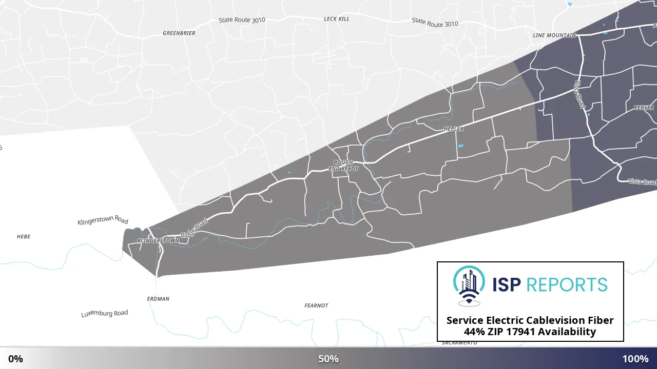 17941, PA map of internet availability