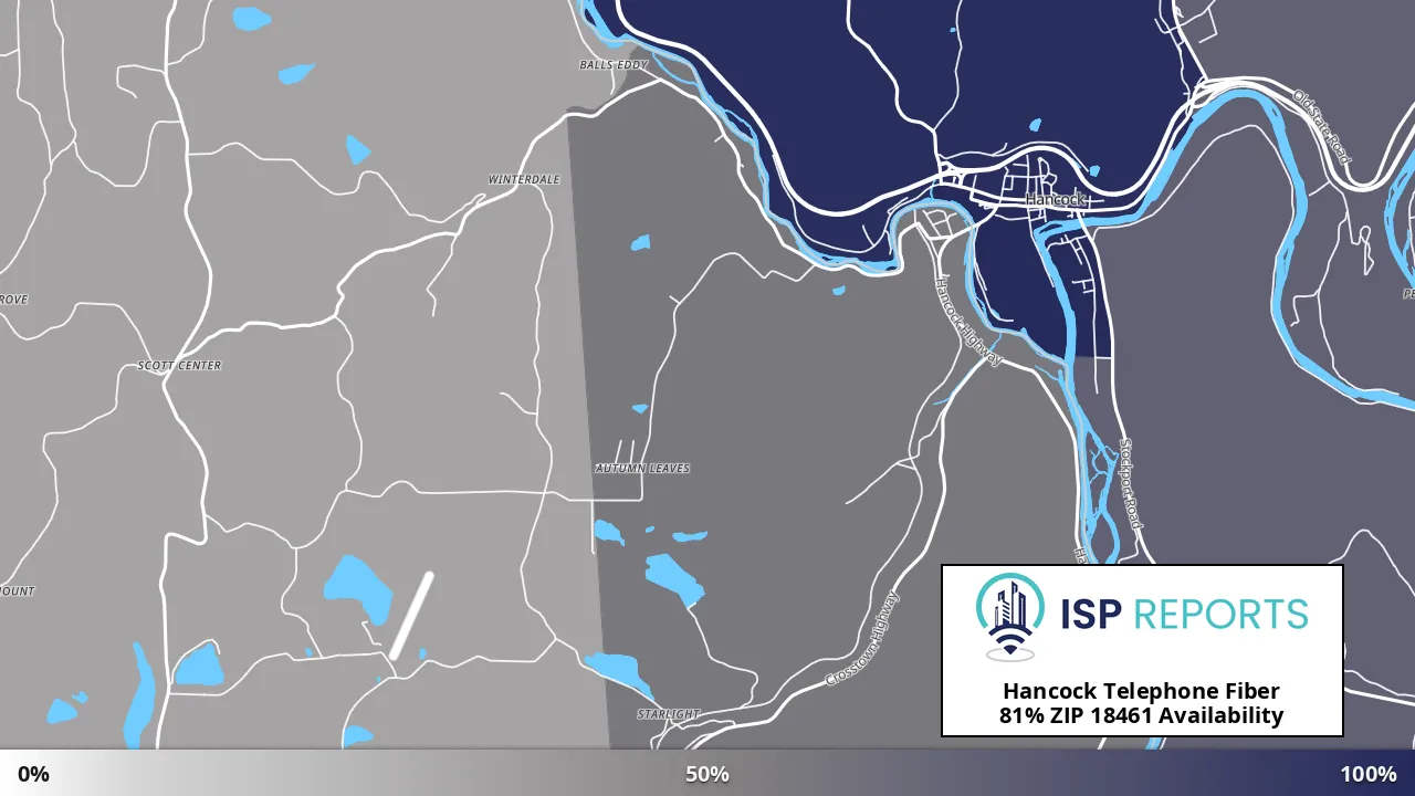 18461, PA map of internet availability