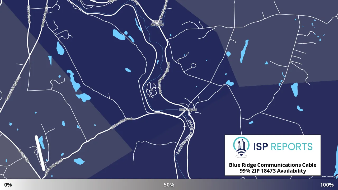 18473, PA map of internet availability
