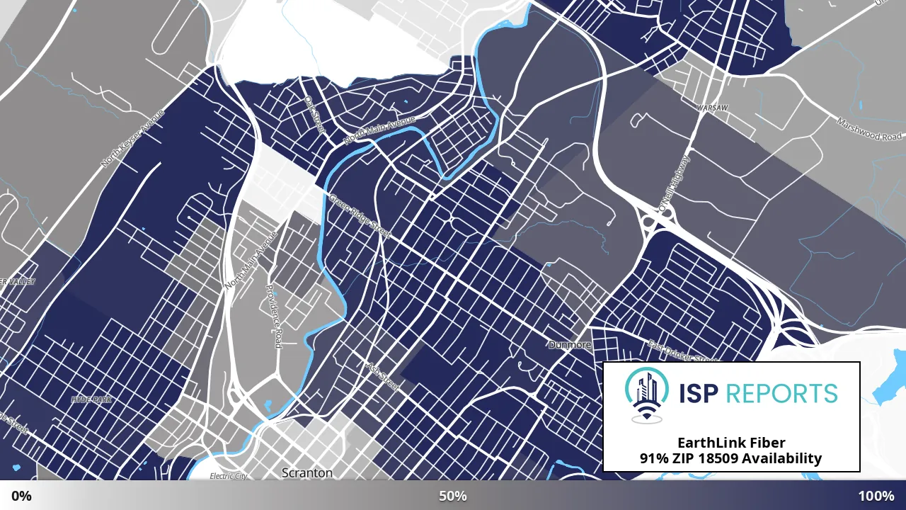18509, PA map of internet availability