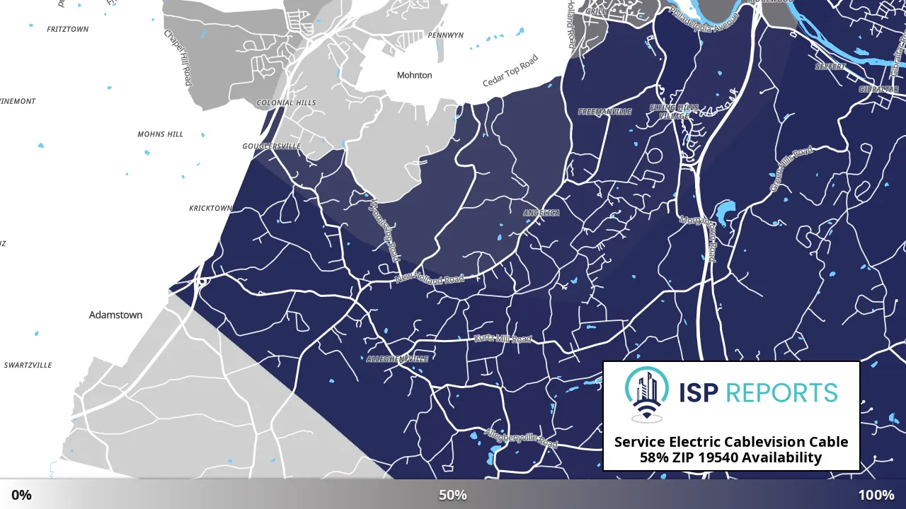 19540, PA map of internet availability