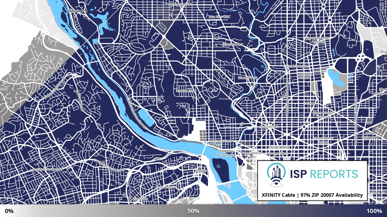 20007, DC map of internet availability