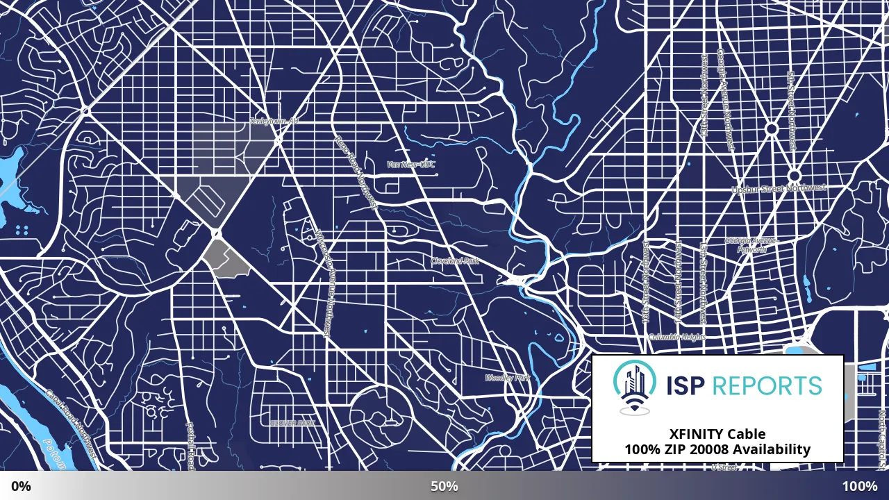 20008, DC map of internet availability