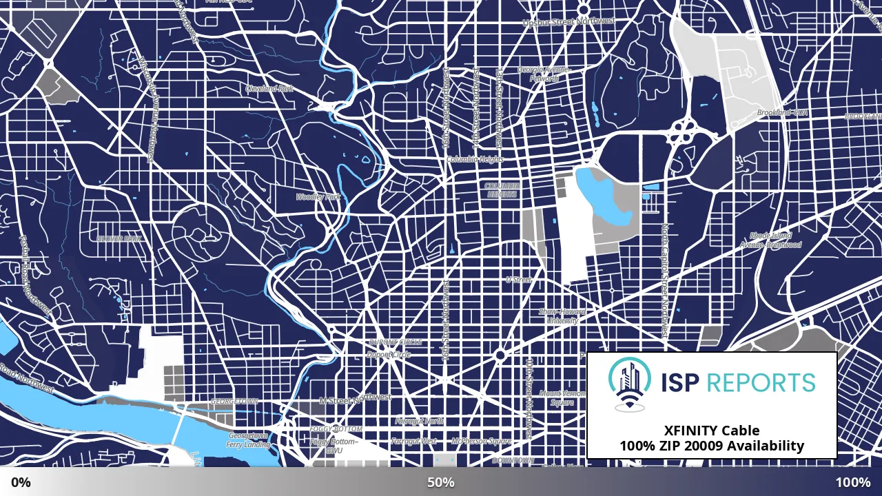 20009, DC map of internet availability