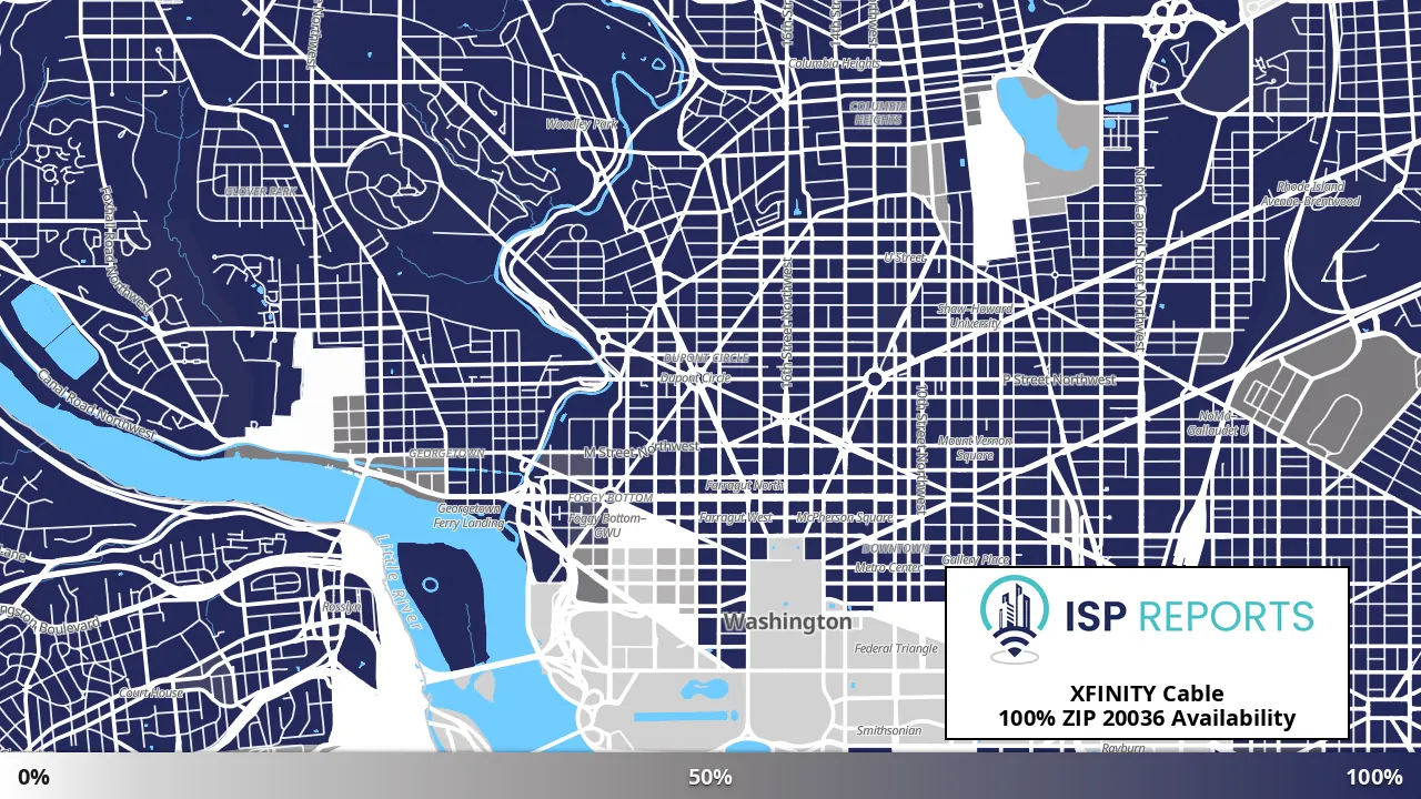 20036, DC map of internet availability