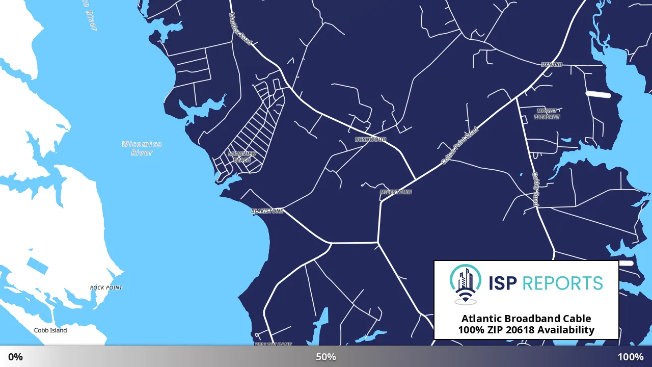 20618, MD map of internet availability