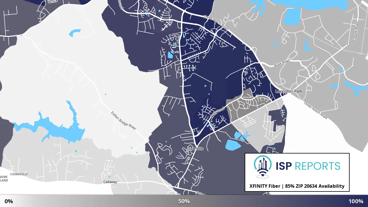 20634, MD map of internet availability
