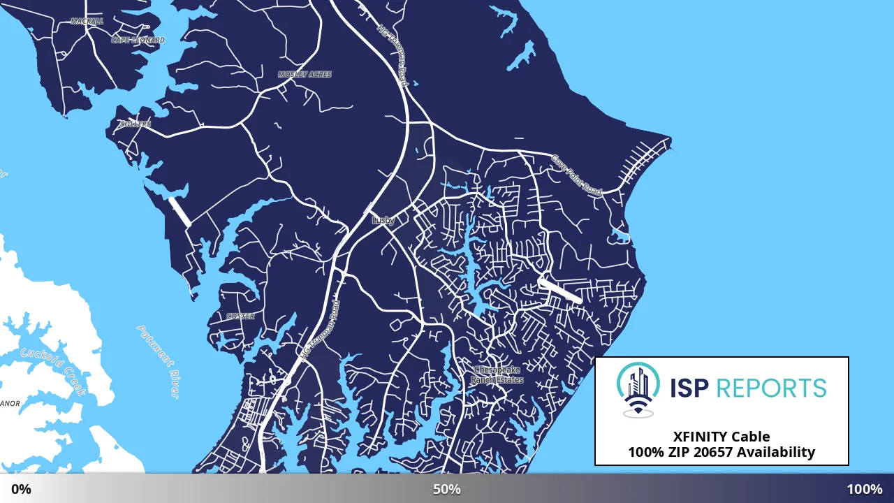 20657, MD map of internet availability