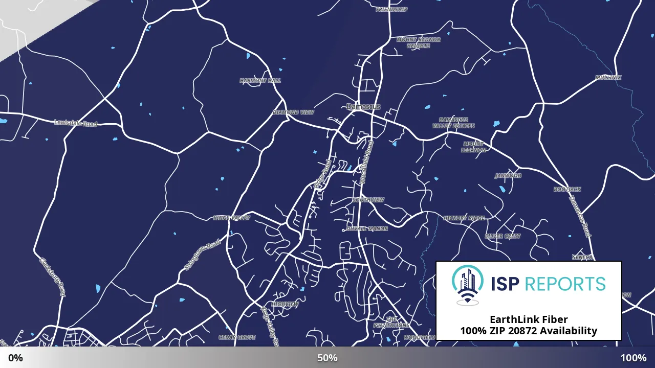 20872, MD map of internet availability