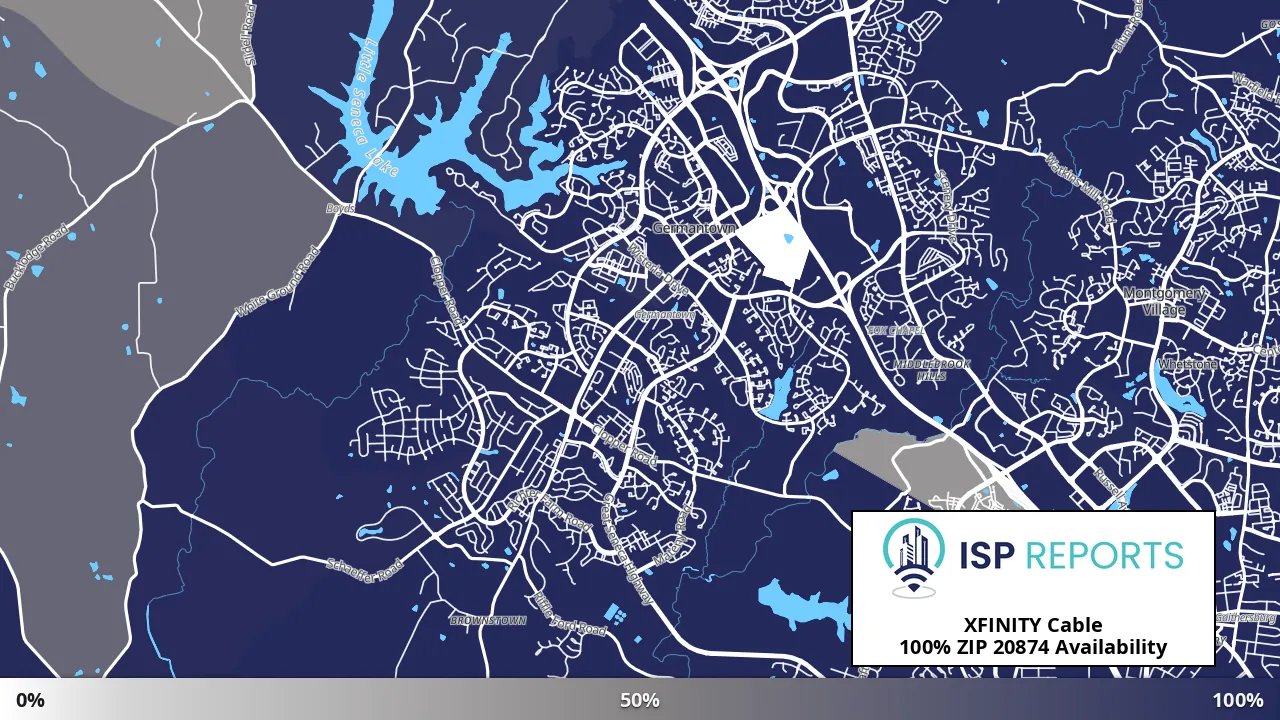 20874, MD map of internet availability