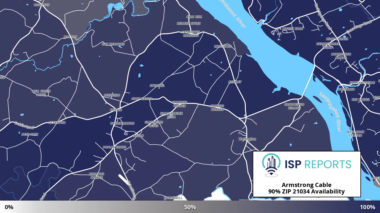 21034, MD map of internet availability