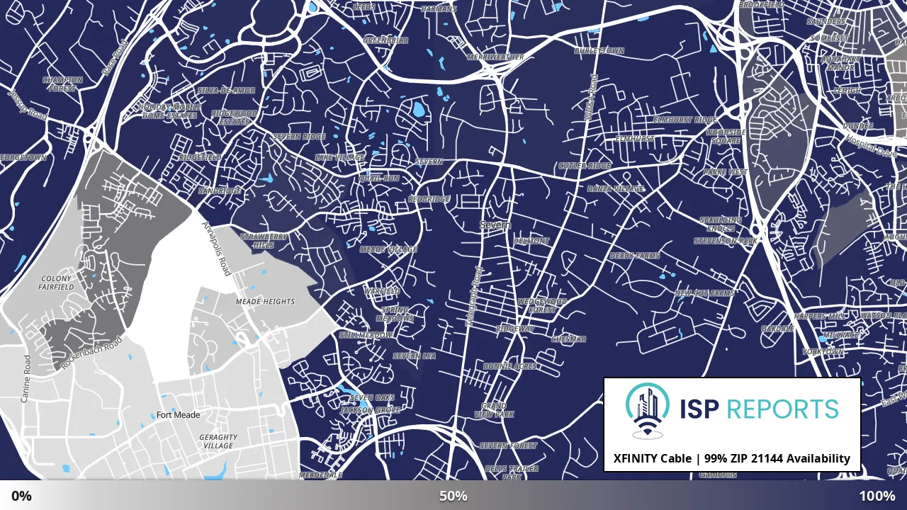 21144, MD map of internet availability