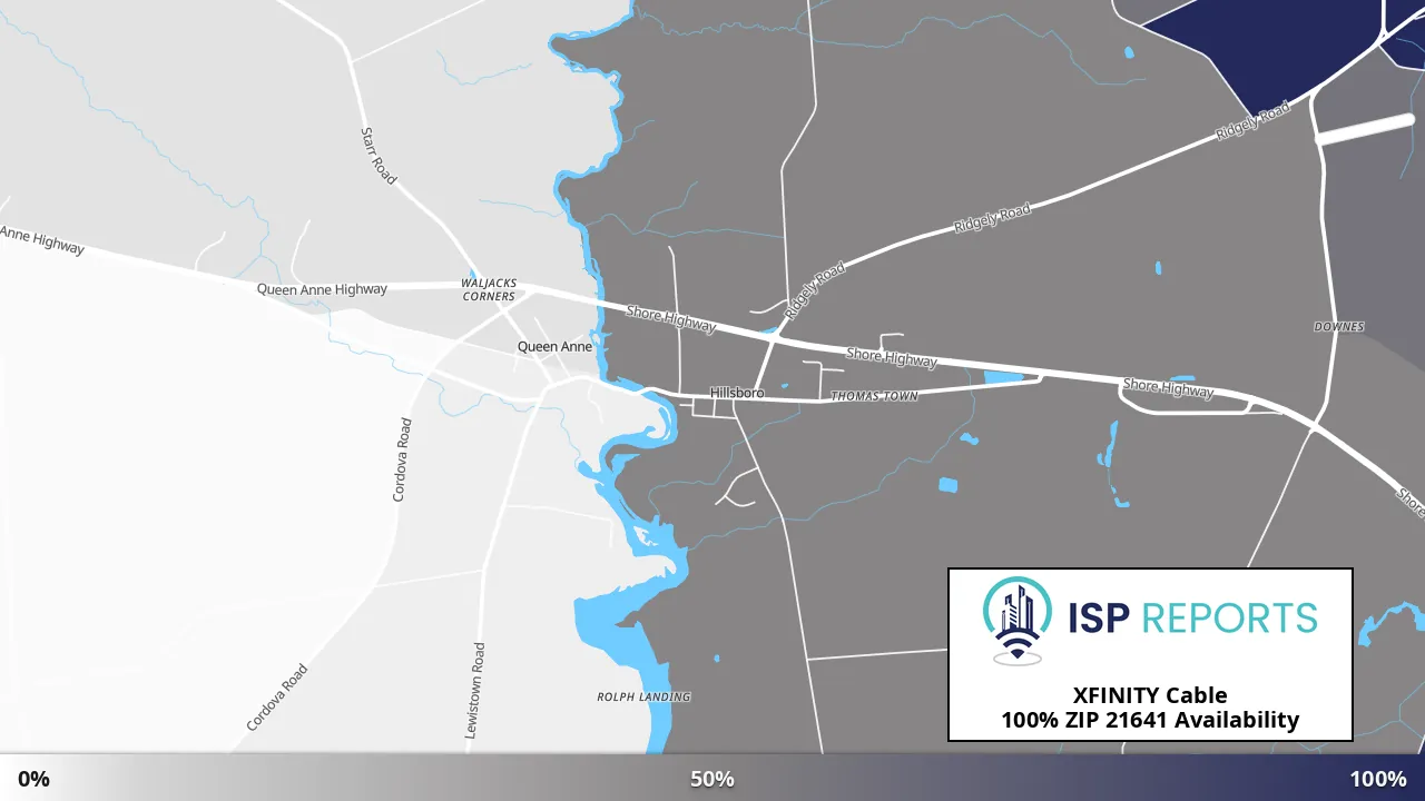 21641, MD map of internet availability